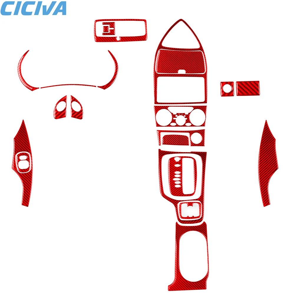Для Toyota Celica 2000 2001 2002 2003 2004 2005 красное углеродное волокно Автомобильная наклейка