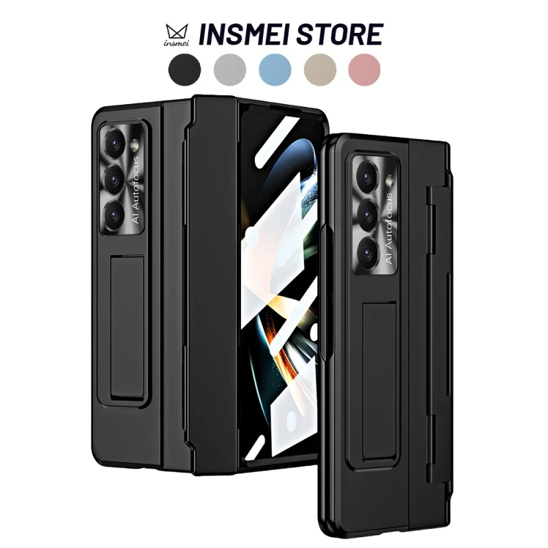 

For Samsung Galaxy Z Fold 5 4 3 Case, One-Piece Housing Cover, with [Kickstand] [Screen Protector], Full Protection, BGA