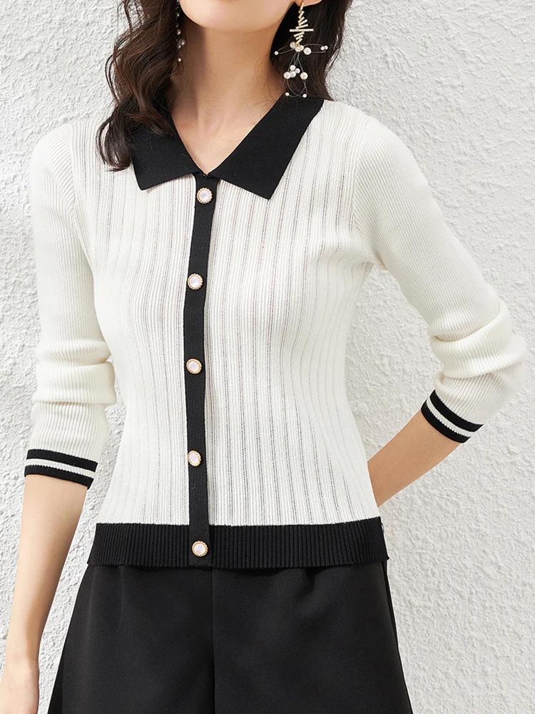 

Korean Clothes Women Sweater Button Hollow Out Knitted Pullover Autumn Long Sleeve Top Sweaters Woman Sueter Mujer Invierno 2022