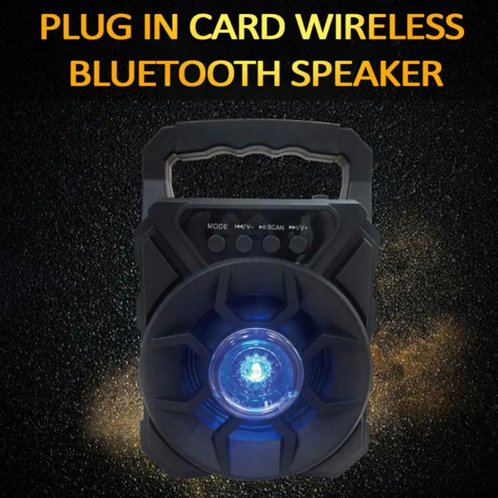 

Fm Radio Wireless Bluetooth Speaker Hifi Sound Wireless Speaker U Disk Portable Card Household Outdoor Loud Subwoofer Outdoor