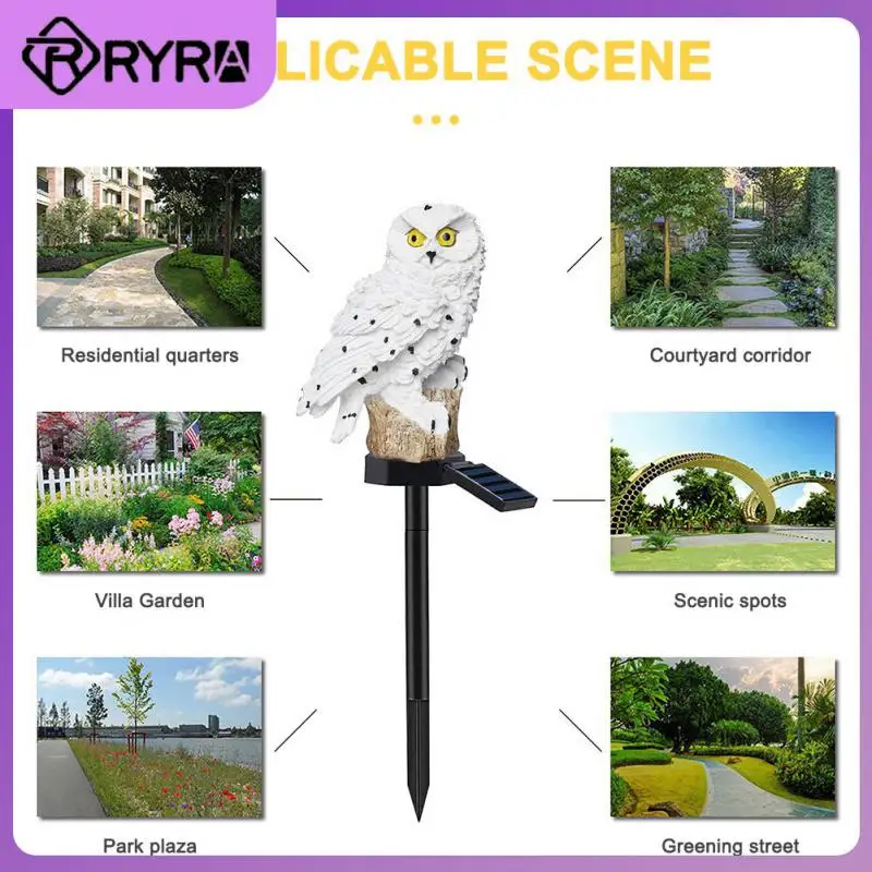 Landscape Lighting Solar Powered Owl Animal Led Pathway Landscape Lamp Waterproof For Pathway Patio Yard Lawn Solar Led Light