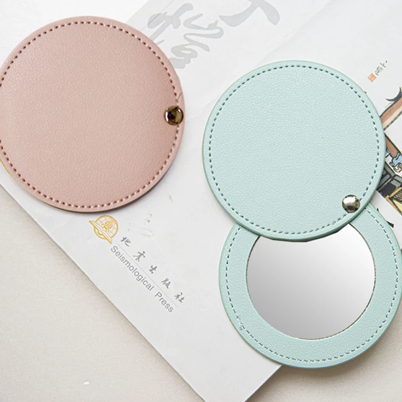 

1PC Portable Mini Stainless Steel Unbreakable Makeup Pocket Mirror Cosmetic Mirror cute makeup hand pocket mirror