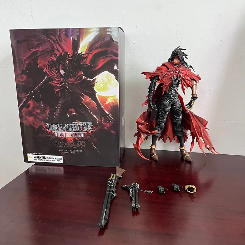 

Dirge of Cerberus : Final Fantasy VII Vincent Valentine Action Figure Play & Arts Collectible Model Anime Toy 27CM