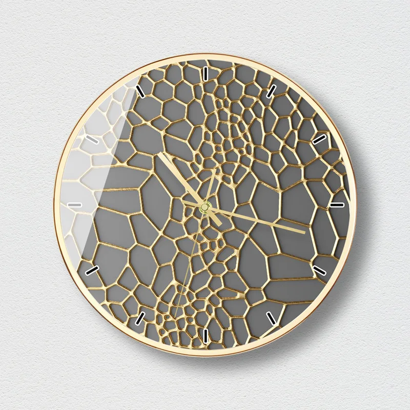 

Living Room Gold Wall Clock Creative Nordic Personality Silent Watches Gold Black Unique Gifts Home Decoration Accessories
