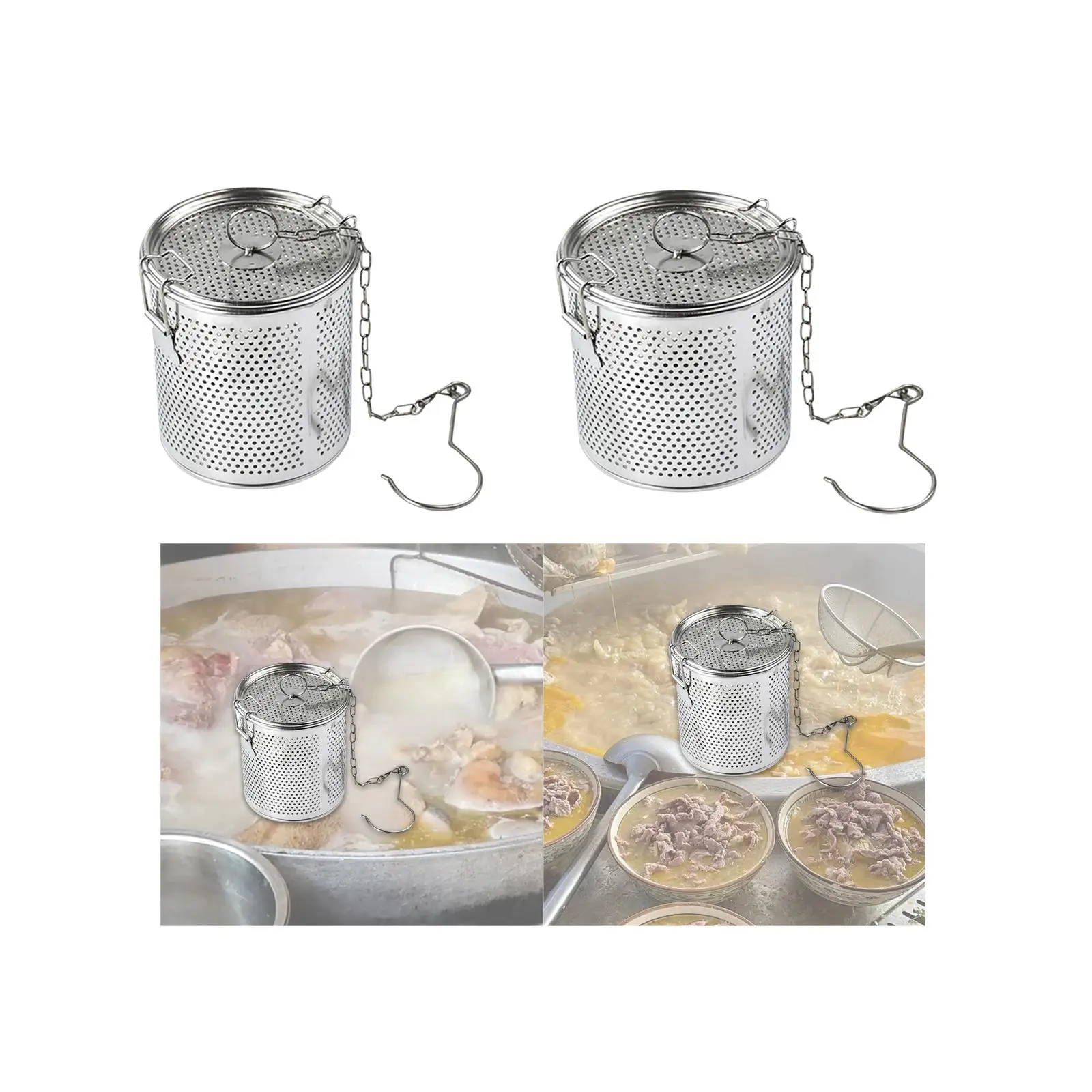 Ситечко для приправ прочная корзина отделения супа домашней кулинарии