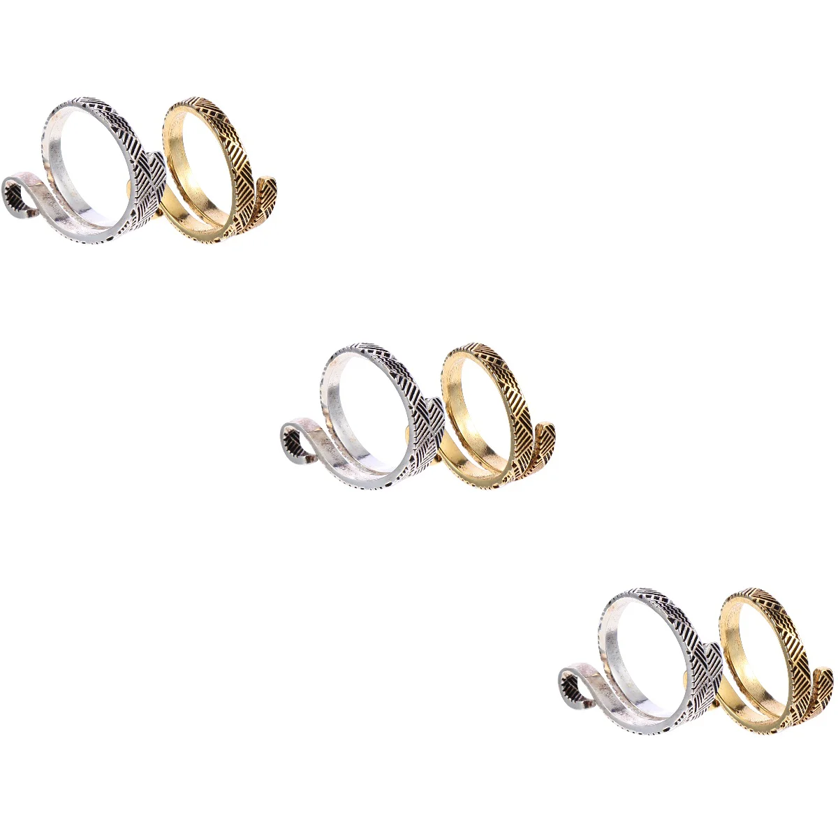 

Ring Crochet Finger Knitting Rings Open Yarnvintage Adjustable Knuckle Punk Guide Tail Stackable Stacking Retro Gadgets Tools