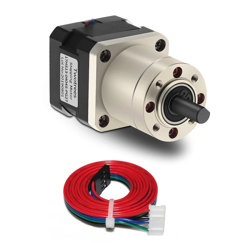 

27:1 Planetary gearbox Nema 17 Bipolar Stepper Motor 0.4A 3Nm Short Body 4-lead With Cable Connector for 3D Printer/CNC
