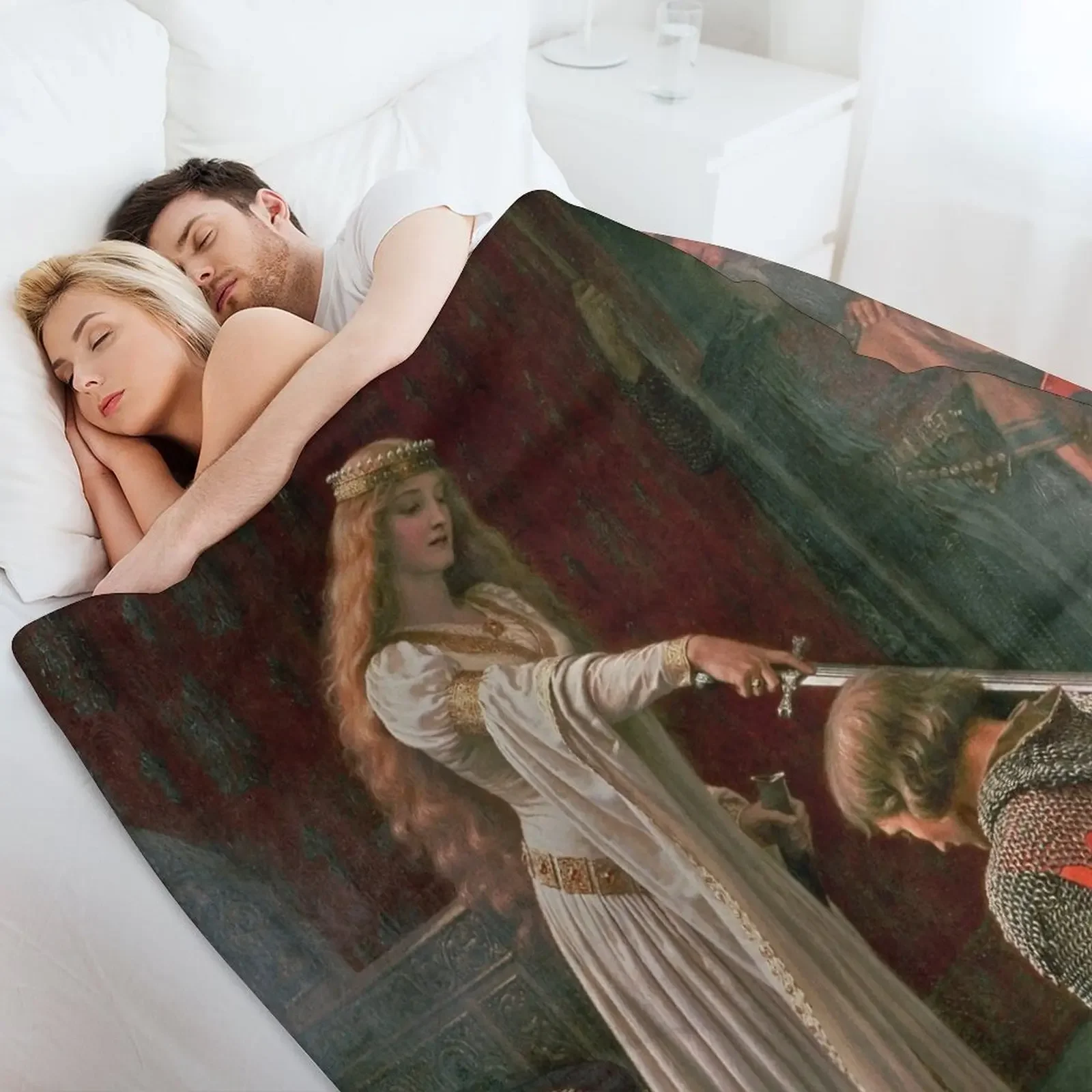 Награда Эдмунд Блэр Лейтон средневековый рыцарь Меч и леди оригинальная картина