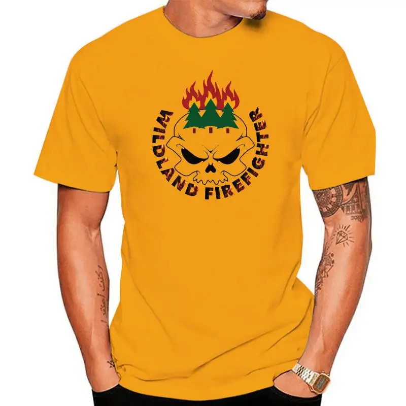 

Новинка 2022, модный джемпер с рисунком WILDLAND футболка FIREFIGHTER, американский дымовой джемпер fireman100% хлопок, футболки с юмором