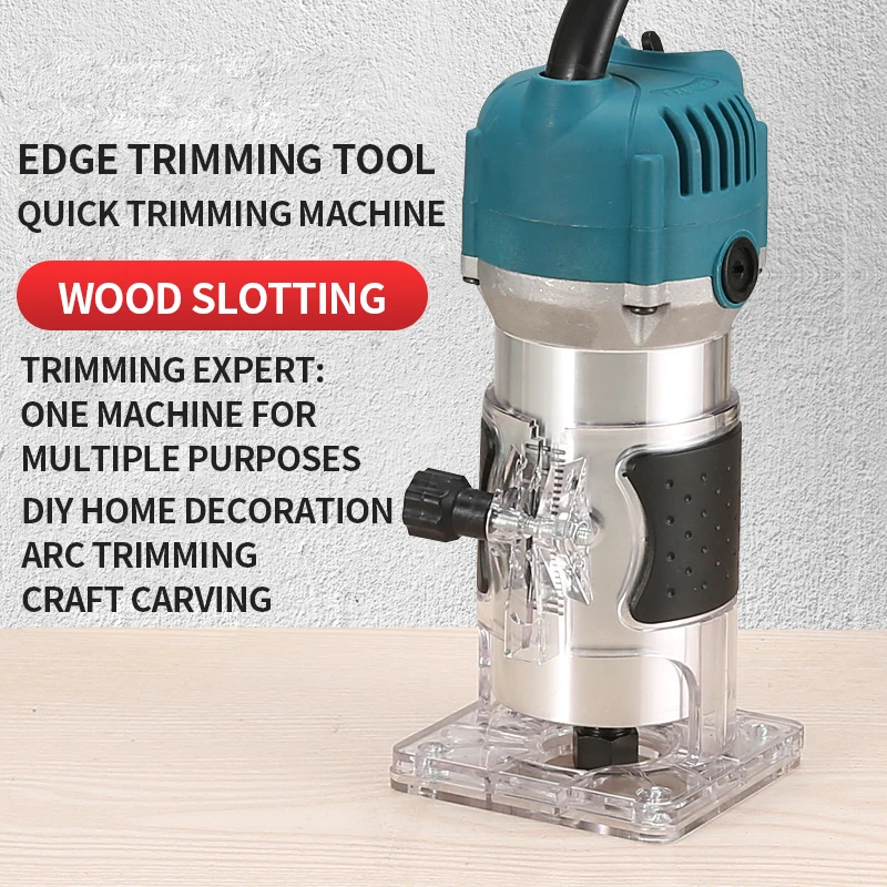 220v electric woodworking trimming machine 110v800w hole punching machine woodworking engraving machine wood milling machine