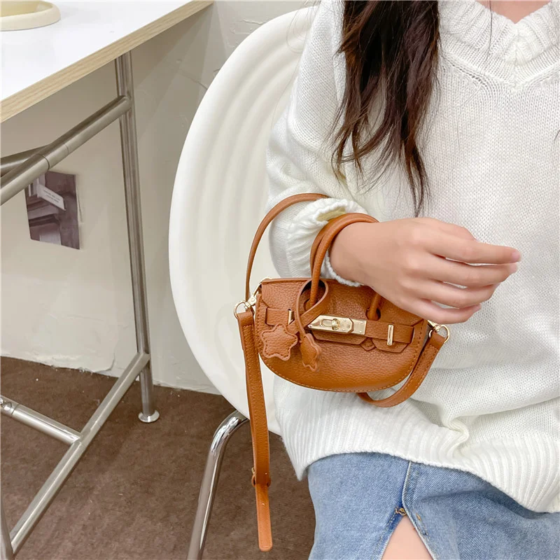 Girls Purse Kids Handbag Children Shoulder Mini Bag For Women Cute Corssbody Candy Tote Bag Kawaii Luxury Designer PU Leather