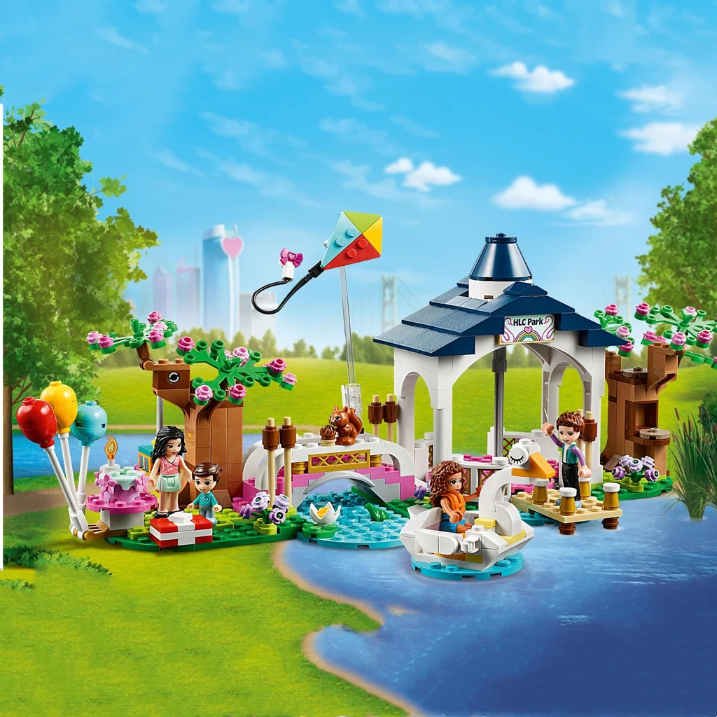 Новинка строительные блоки для девочек друзей городской парк Харт-Лейк