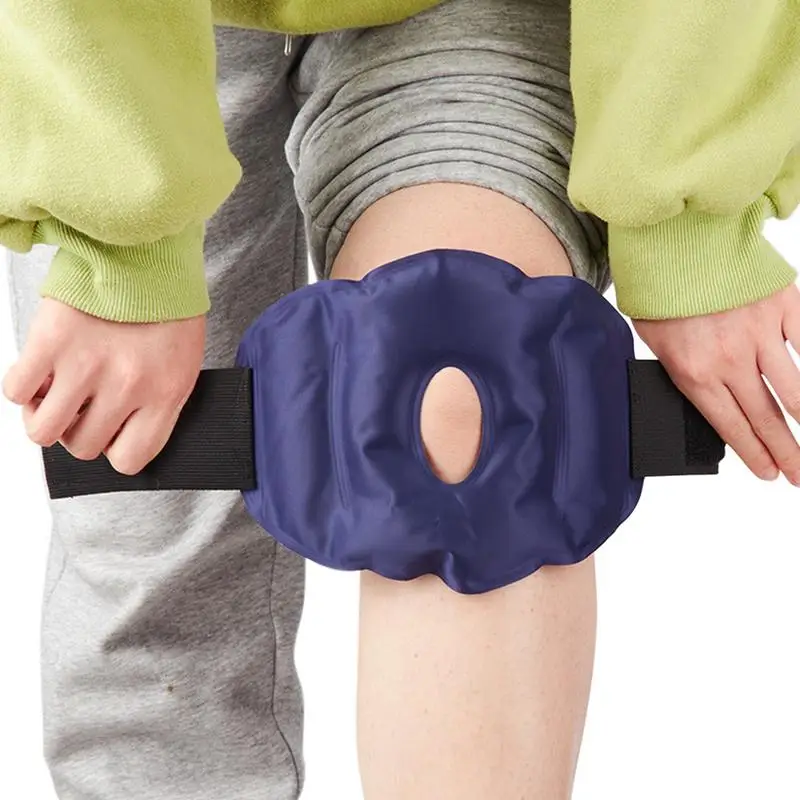 

Compression Knee Brace Reusable Cold Packs Running Knee Brace Support Adjustable Flexible Gel Cold Pack Elbow Knee Brace For