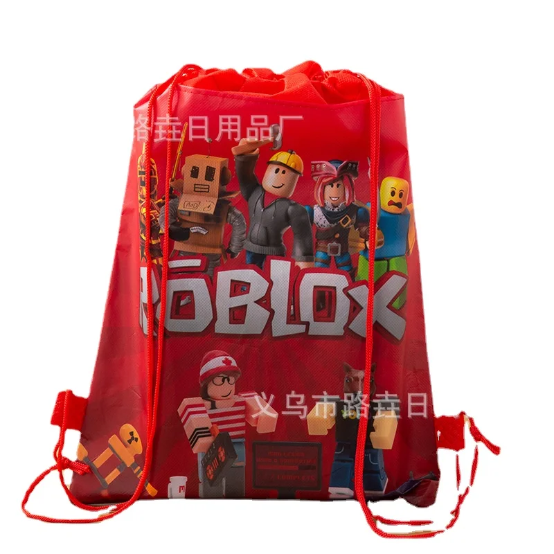 Сумка Roblox на шнурке карманная многоразовая сумка для хранения с рисунком Игровых