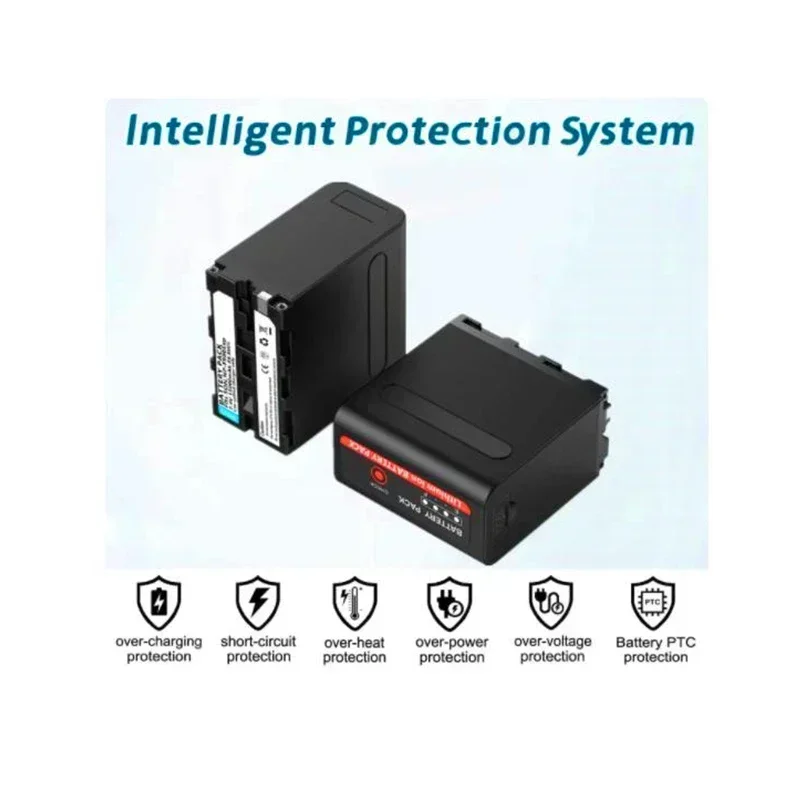 Аккумулятор 15000 мАч NP-F980 F960 F970 NPF980 с USB-выходом для зарядки подходит Canon CCD-TRV35 TRV940