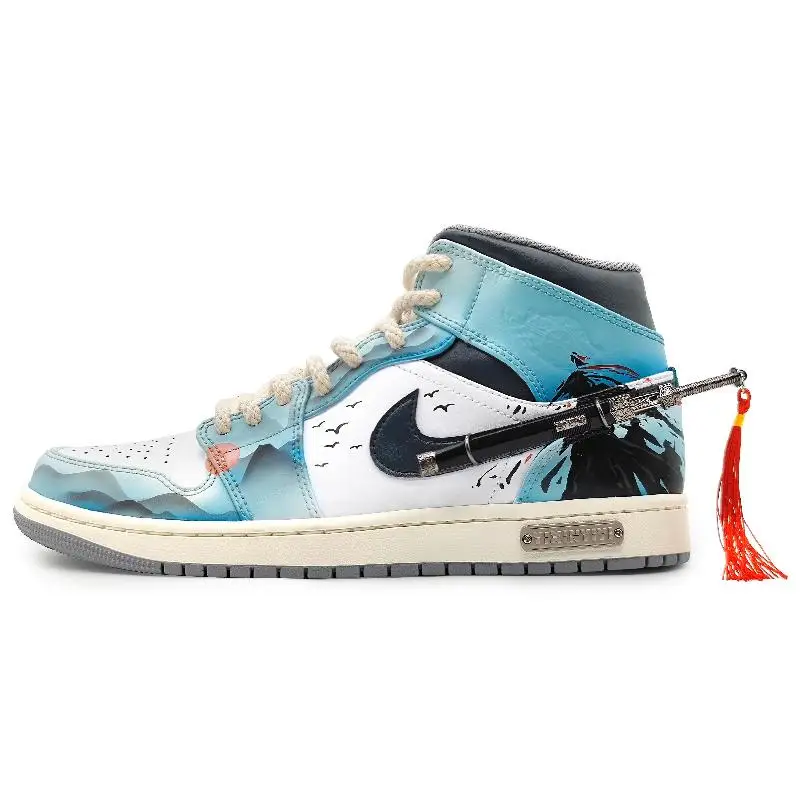 【Customize】Jordan Air Jordan 1 Vintage Basketball Shoes Men Sneakers shoes 554724-135