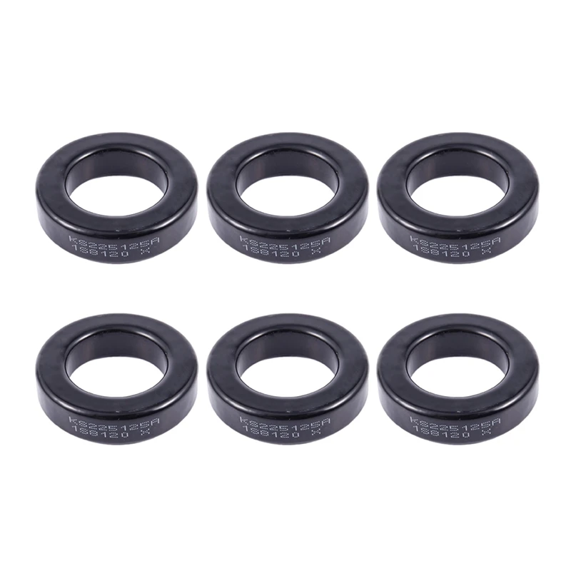 

6X AS225-125A Ferrite Rings, Toroidal Cores In Black Iron For Electrical Inductors