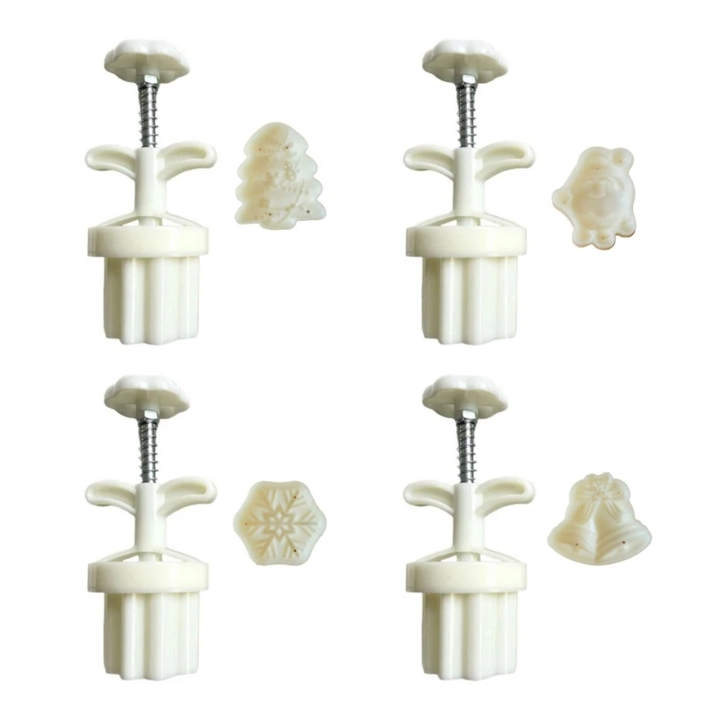 

30g Christmas Series Plastic Mooncake Stamps Mooncake Moulds Baking Accessories Kitchen Gadget for Mid-Autumn Festival