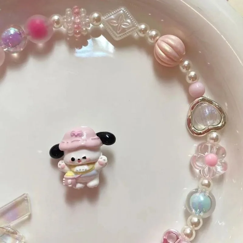 

Kawaii Sanrio Anime Pochacco Copper Scattered Beads Cute Cartoon Feeding Bottle Sweet DIY Lovely Dripping Adhesive for Girls