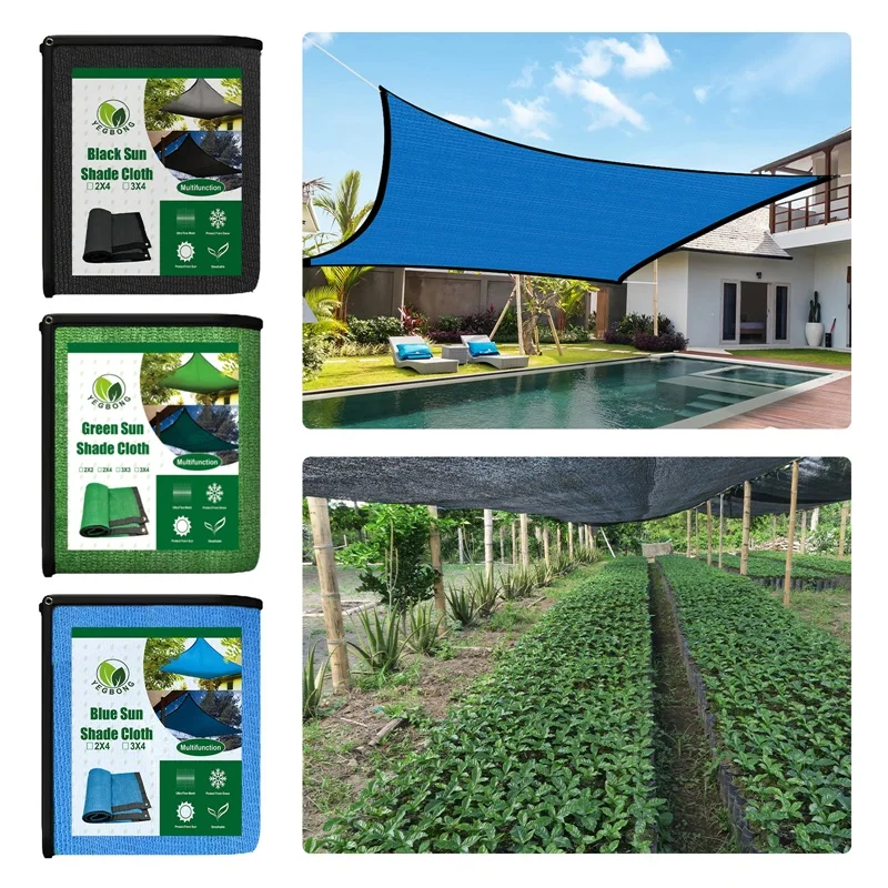 

Encrypted Shading Net 2m*4m 3m*4m Anti-UV Sun Shade Net Awning Tarp Camping Canopy Tent Outdoor Sunshade Net Garden Shelter