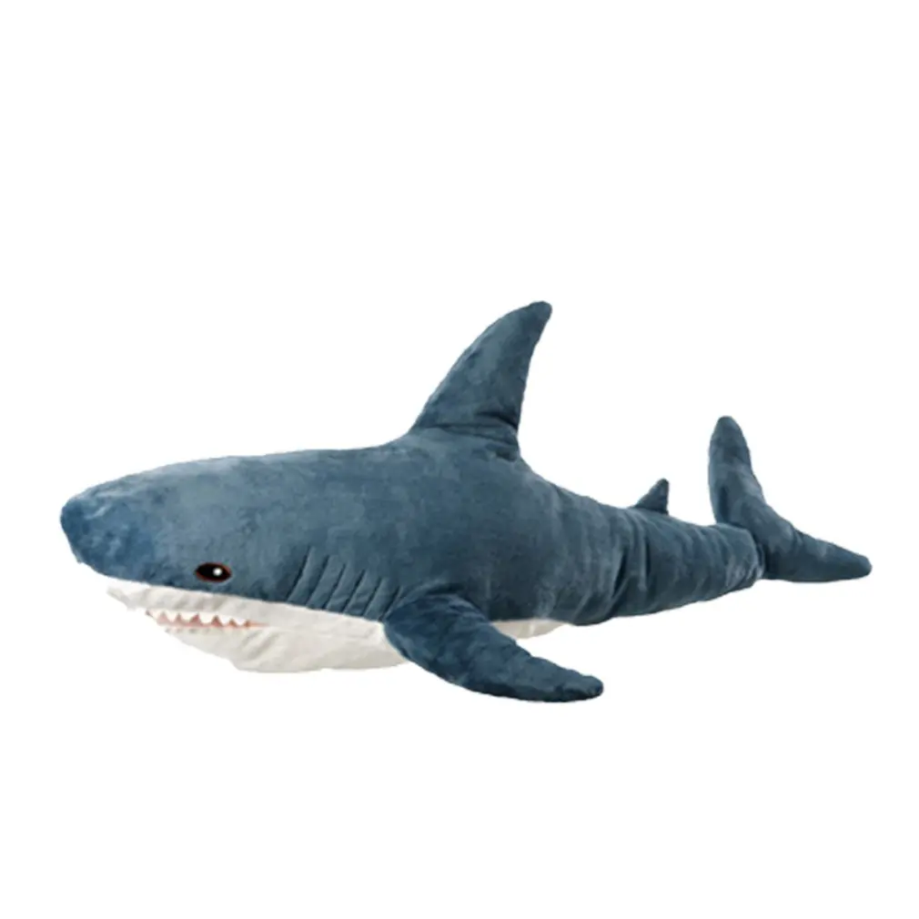 

45CM Soft Cute Giant Shark Plush Toys Kawaii Stuffed Kids Boys Girls Lovely Animal Cushion Pillow Decoration For Birthday Gifts