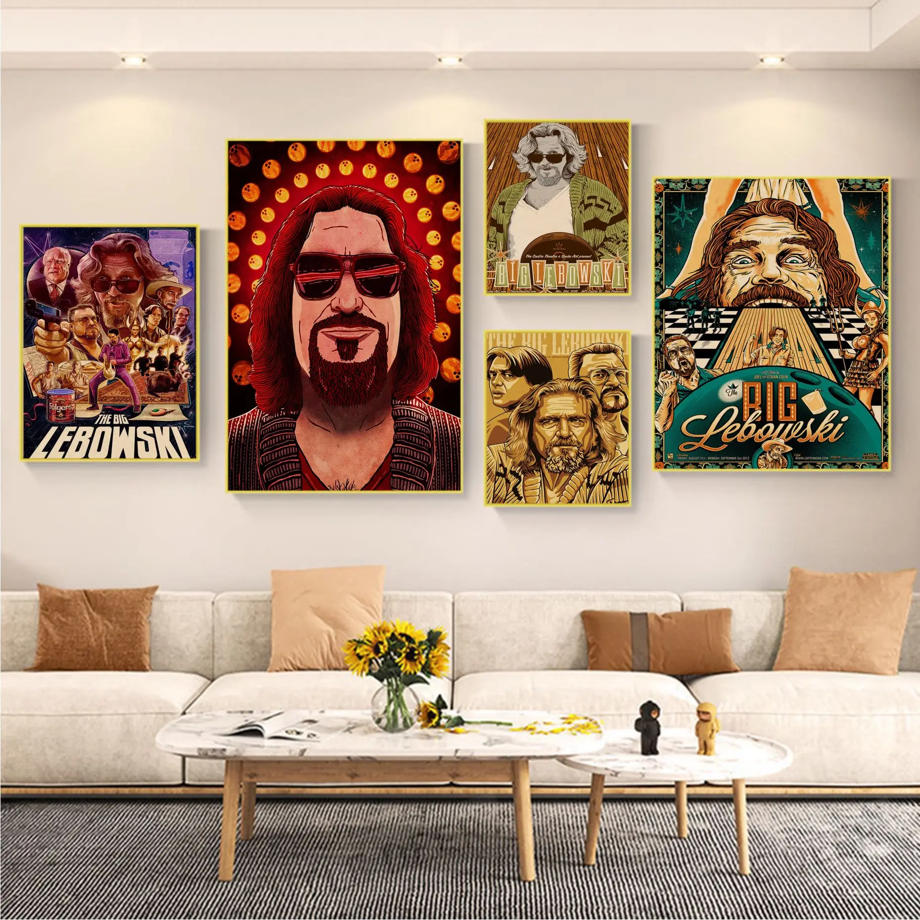 

The Big Lebowski Classic Vintage Posters Wall Art Retro Posters for Home Nordic home decor