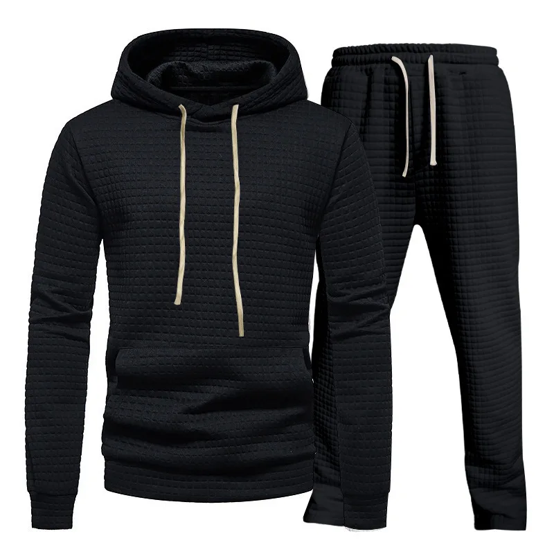 2023 new hot selling men's cotton sportswear hooded sweatshirt and jogging pants high-quality cotton fitness wear men's fall and