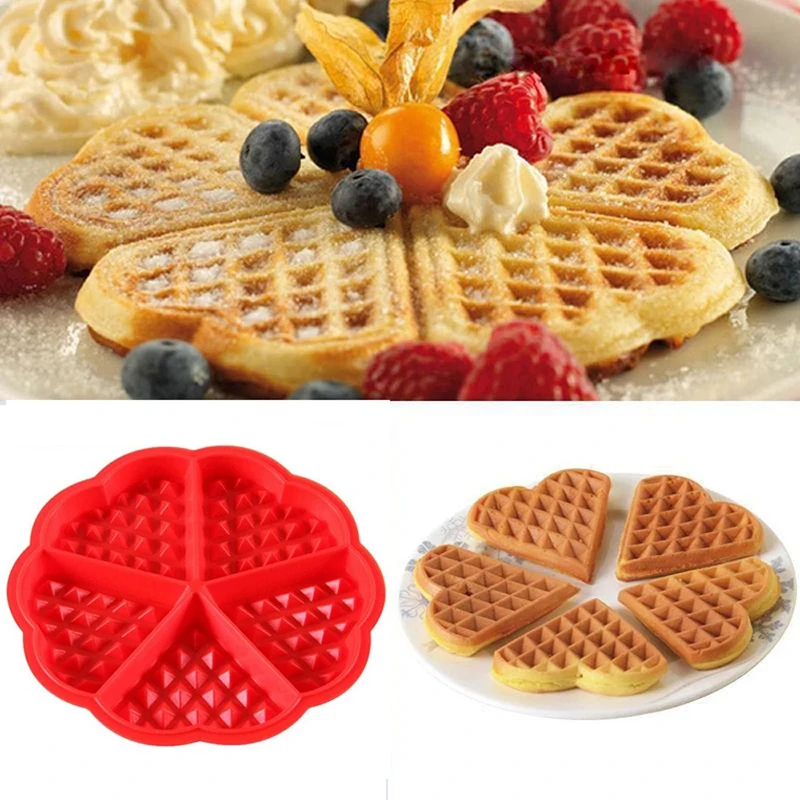 

Kraft Cake Silicone Molds DIY Square Love Waffle Making Tools Practical Chocolate Cookie Creative For Kitchen Baking Accessories