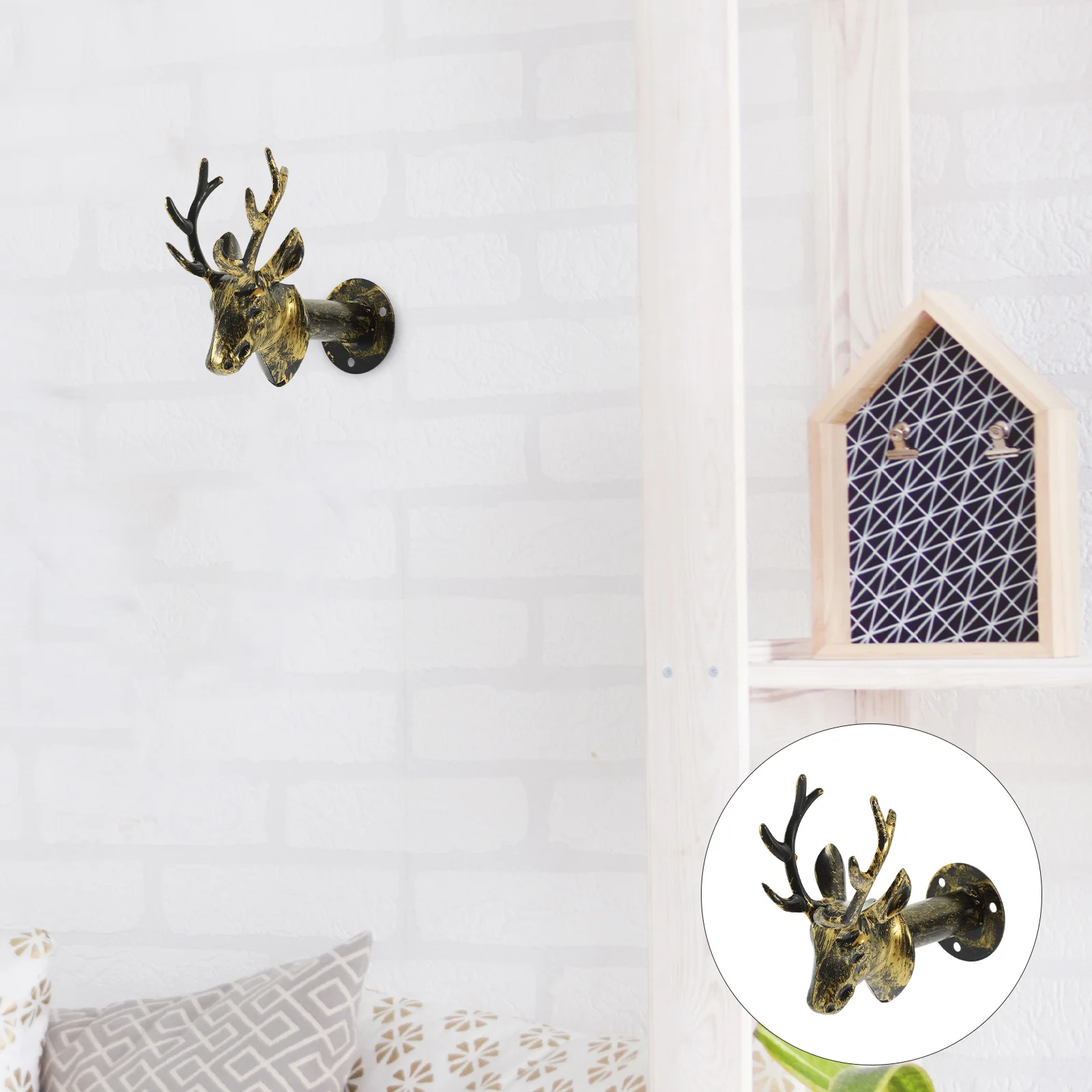 

Coat Hook Deer Shape Coat Hanger Wall Hook Home Wall Hanger Home Wall Decor