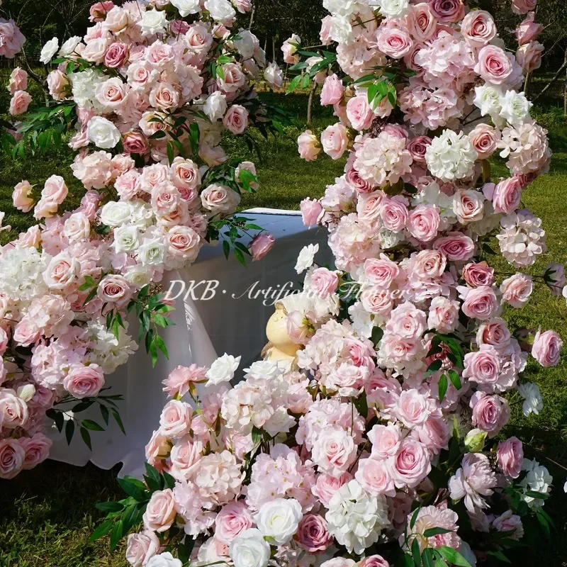 Искусственный Свадебный Цветочный свод DKB 1 9-1 8 м Цветочная композиция розовая