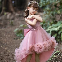childrens lace wedding dress childrens dress princess dress girl flower trailing dress dress piano performance puffy dress