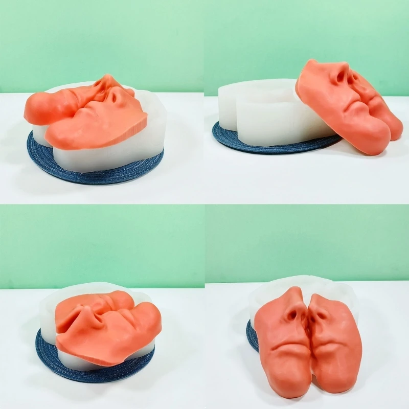 Статуя человеческого лица формы для свечей DIY свечи гипсовые украшения