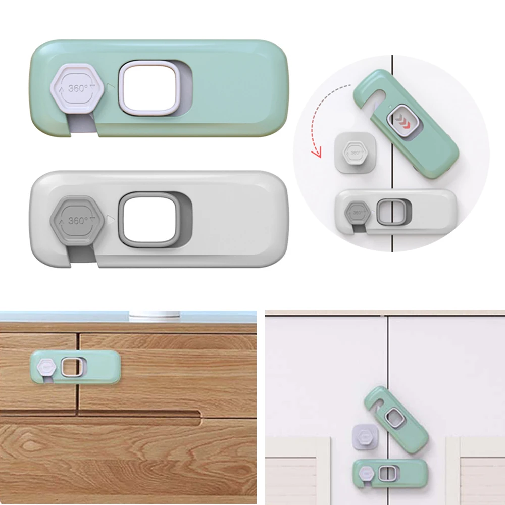 

Window Supplies Freezer Protection Cabinet Drawer Closing Buckle Housing Safety Child Safety Lock Door Locks