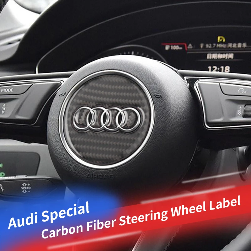 

Carbon Fiber Steering Wheel Decals Stickers For Audi A3 A4 A4L A6L Q3 Q5 Q7 Q2L Q5L S3 2005 2009 2013 2014 2015 2016 2017 2018