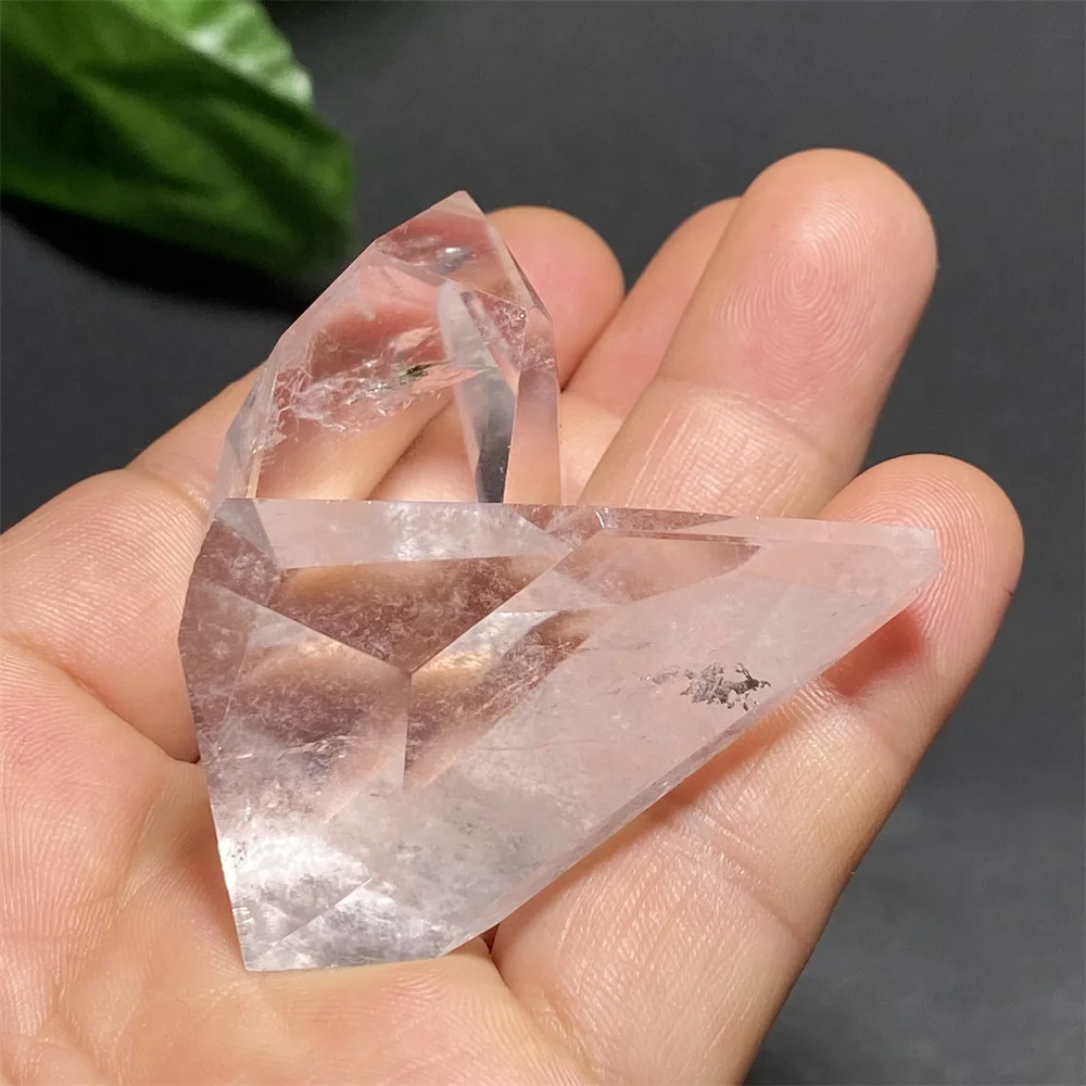 1 шт. натуральный прозрачный белый кристалл полиэдрон кварцевый исцеляющий