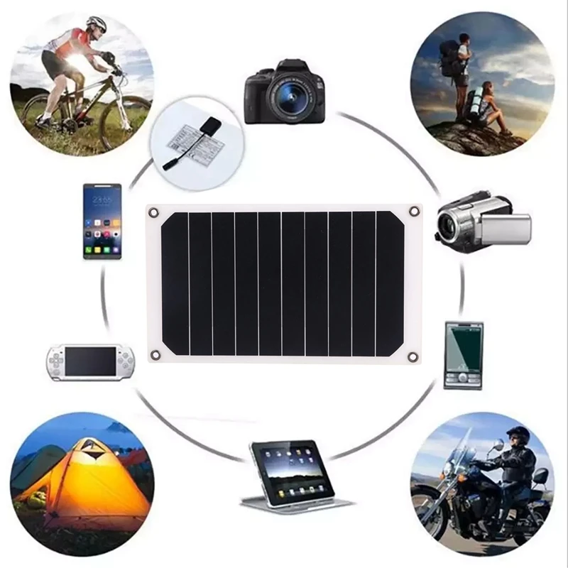 

Уличное портативное зарядное устройство на солнечной батарее, 5 Вт, 6 в