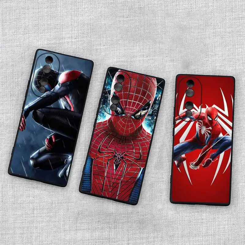 

Marvel Superheroes Spider-Man Phone Case For Huawei Honor 70 60 50 30 20 10 9 X 9X V30 Pro Lite View Cover