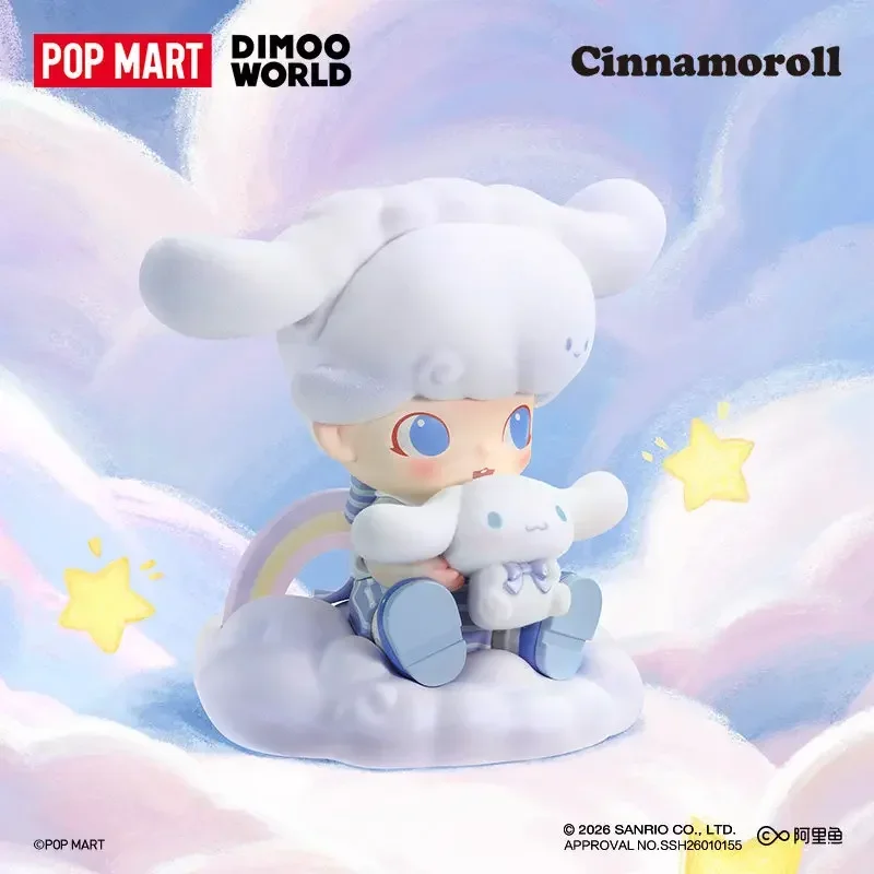 Фото POP MART DIMOO WORLD Серия Cinnamoroll: Коллекционные фигурки-сюрпризы в закрытых коробках, милые аниме-фигурки, настольные украшения, коллекция №4