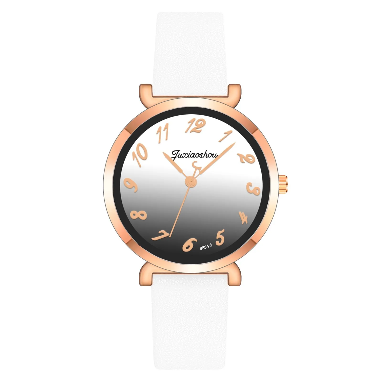 

Women's Student Gradient Dial Watch Women's Watch Belt Watch Digital Women's Watch with A Second Hand Watches for Elderly Women
