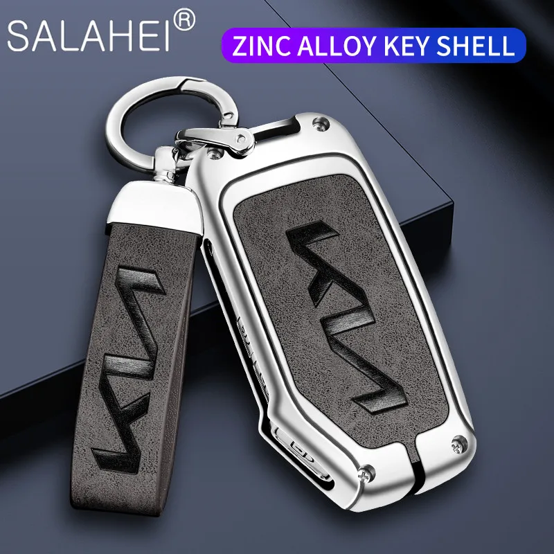 

Zinc Alloy Car Remote Key Case Cover Protector Shell Fob For KIA Sportage R GT Stinger GT Sorento Ceed CD Cerato Forte 2018 2019