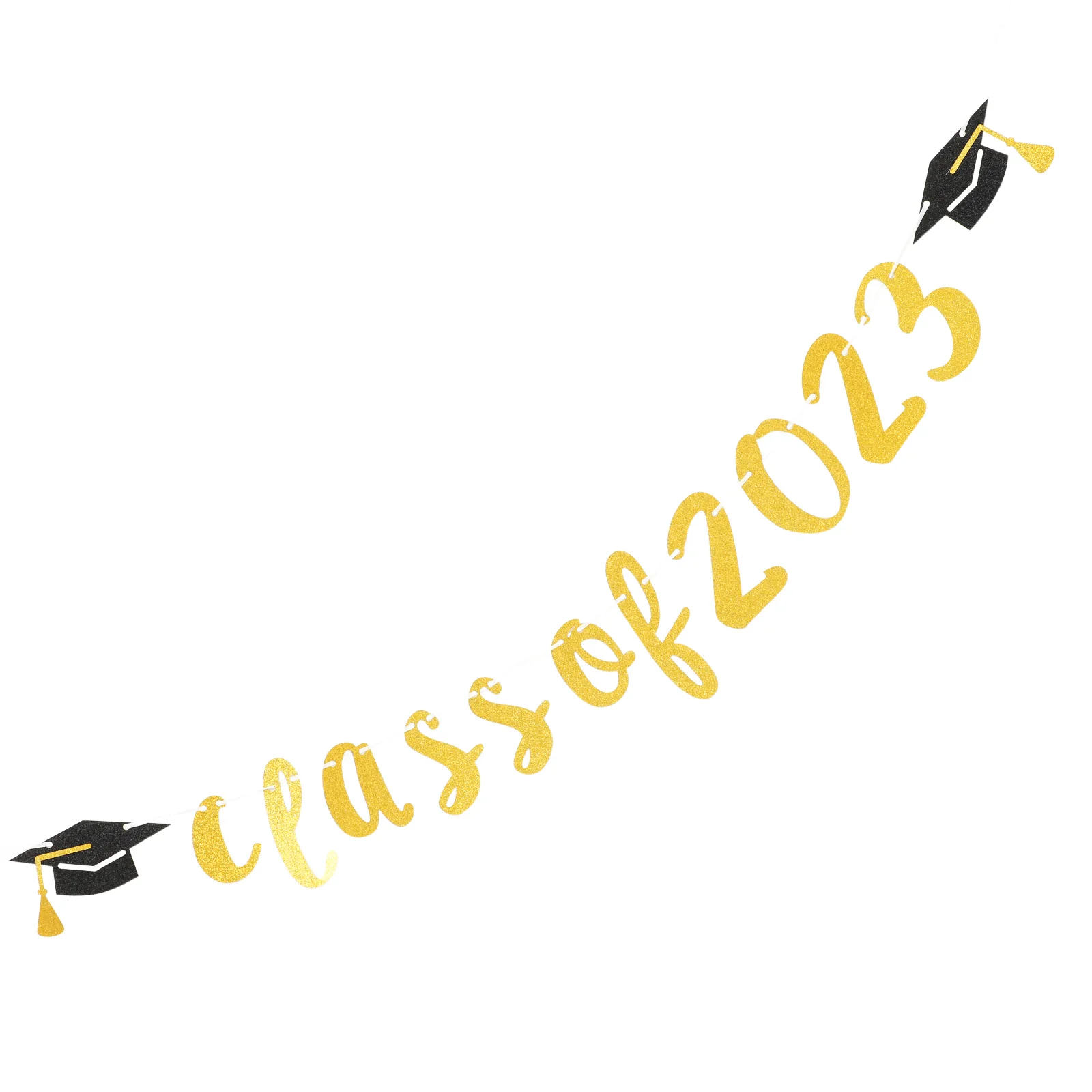 

Banner Graduation Party Grad Decoration Class Background Congrats Bunting Decor Photo Garland Prop Decorative Supplies Yard