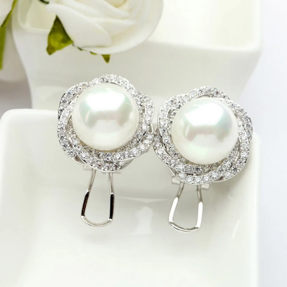 

Модные серьги-гвоздики с пресноводным жемчугом 17,5*17,5 мм, серьги-каффы цвета розового золота, женские модные ювелирные украшения, женские се...