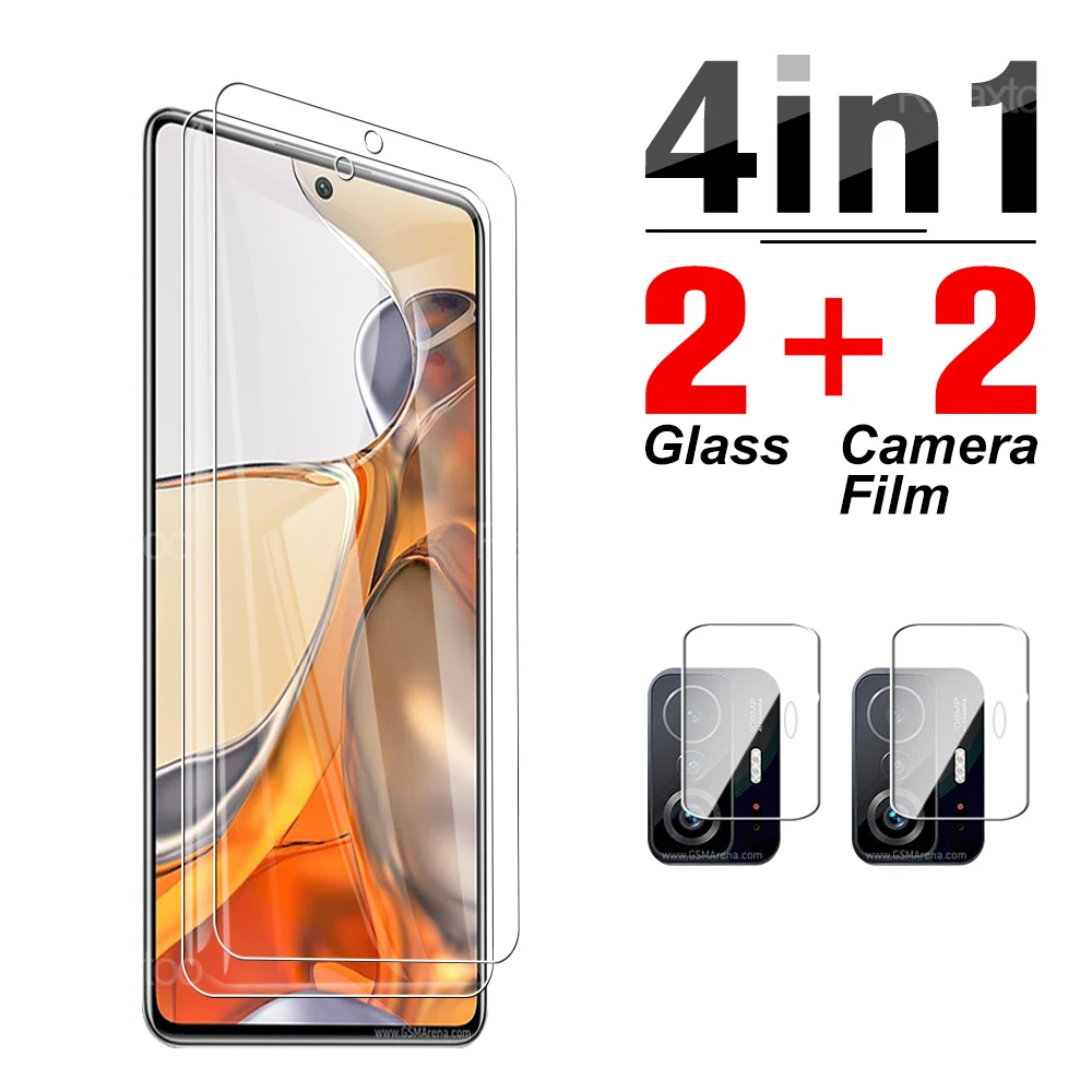 

4 in 1 full cover tempered glass for Xiaomi 11T Pro Mi 11 Lite 5G NE 11lite camera lens screen protector mi11 t protective film