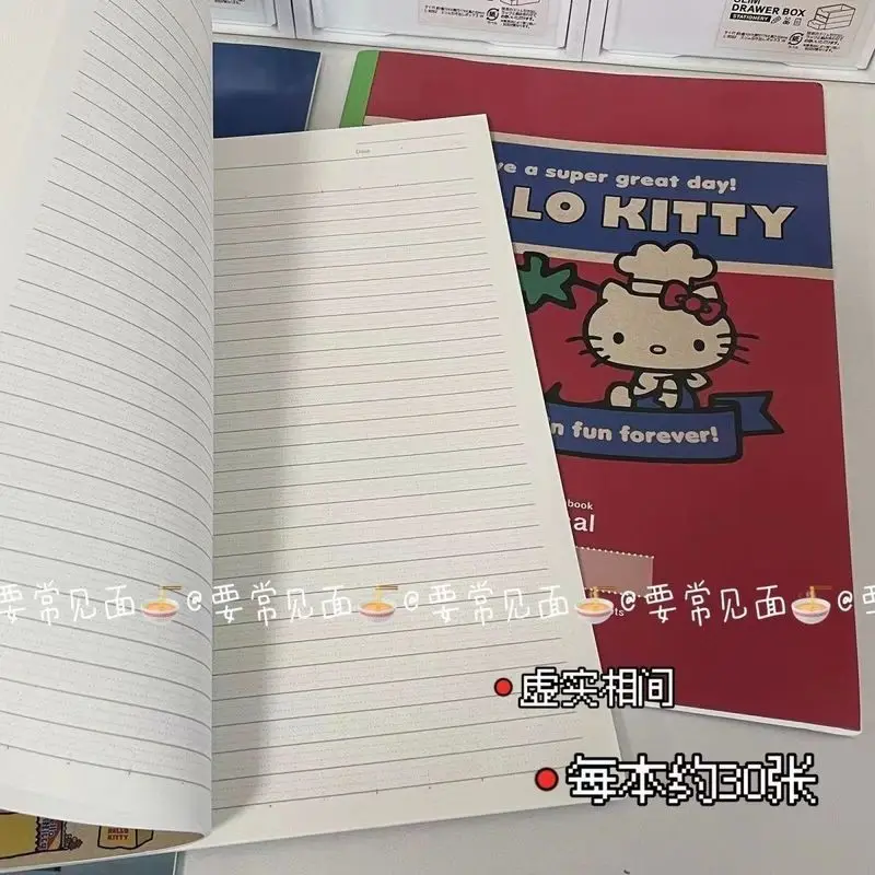 5 шт. кавайный Sanrio винтажный блокнот Hello Kitty мультяшный дневник симпатичный B5 для