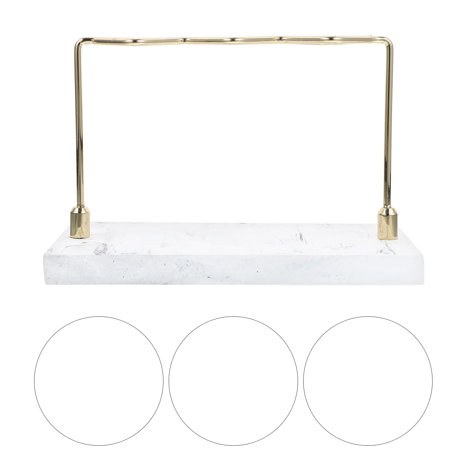 

Bathroom Rack Home Supplies Eyebrow Gilded Accessories Divided Toothpaste Stand Holder