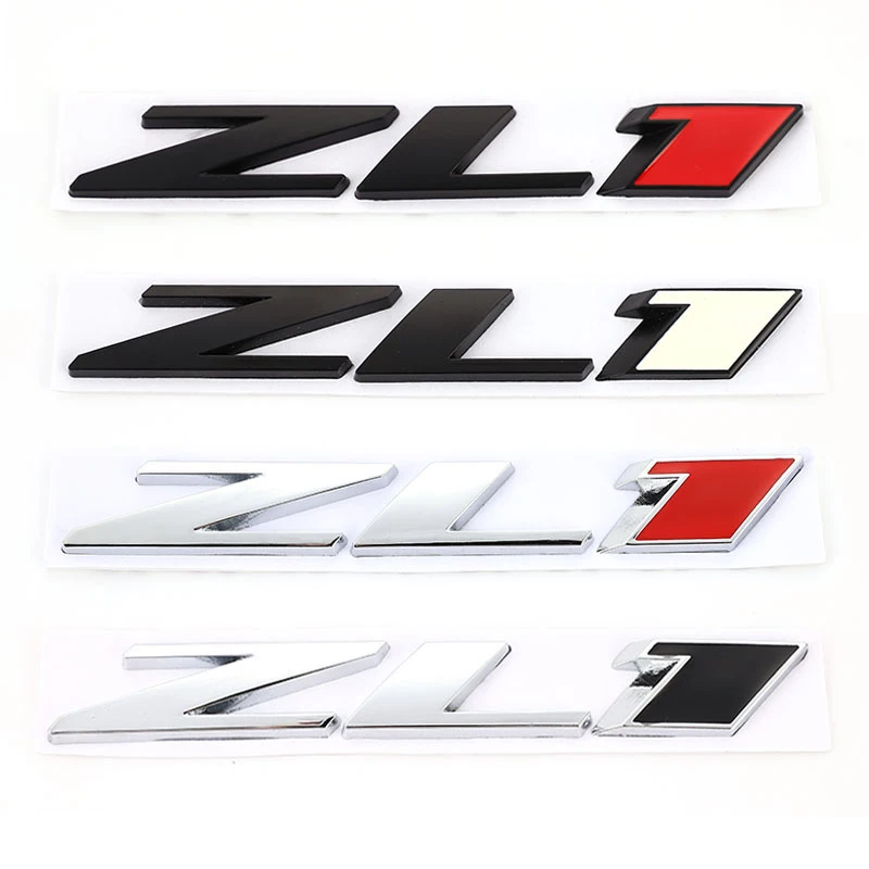 

3D Metal ZL1 Car Sticker Emblem Badge Trunk Decals for Chevrolet Camaro ZL1 Colorado Z71 OFF ROAD 4X4 SIERRA GMC Auto Stickers