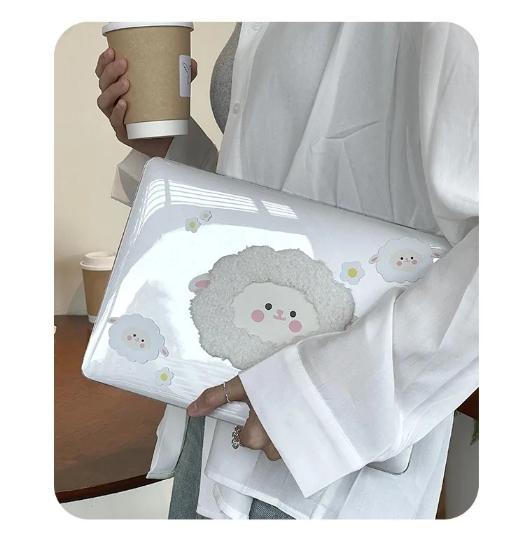 Чехол с 3D вышивкой из овечьей кожи для Macbook Air M1 M2 M3 13 6 15 3 дюйма 2024 A2179 A2337 A2681 A2941 овец