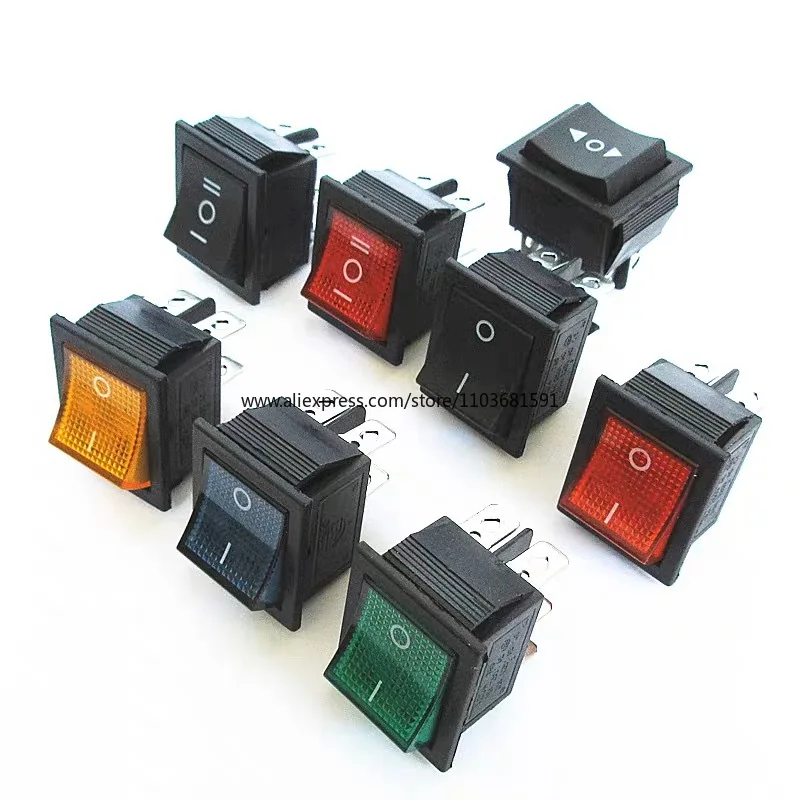 2 шт. клавишный выключатель питания 3 положения 6 контактов