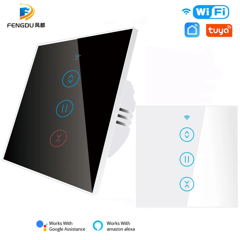 

Tuya WiFi Smart Curtain Switch for Electric Motorized Roller Shutter Blinds Motor Alexa Google Home for Smart Remote Control