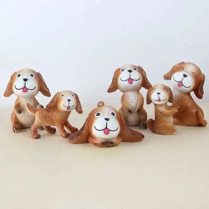 Мультяшная собака Cornetto аксессуары для дома изделия из смолы автомобиль ручная